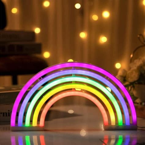 Arc En Ciel Led N On Lumi Res Art Color N On Lampe Lampe Nuit