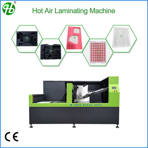 Crosslinked Polyethylene Foam Automatic Pe Epe Epp Eps Eva Feeding Hot Air Laminating Machine