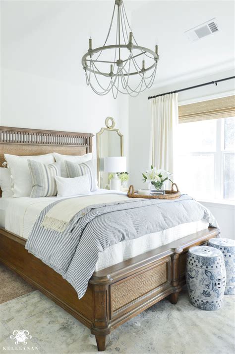 One Room Challenge Blue And White Guest Bedroom Reveal Before And After