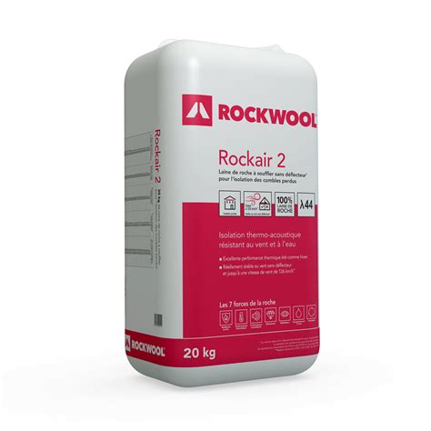 Laine de roche à souffler Rockair 20kg ROCKWOOL Leroy Merlin