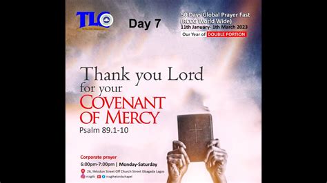 RCCG TLC 50 DAYS FASTING AND PRAYER 17TH JANUARY 2023 YouTube