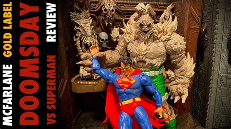 McFarlane Doomsday Vs Superman Gold Label 2 Pack Review YouTube