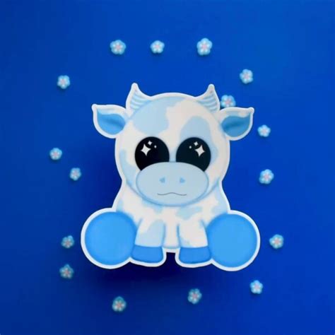 Blueberry Cow Squishmallow Etsy