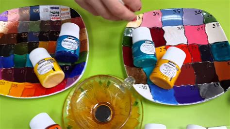 Обзор по краскам для стекла и керамики - YouTube