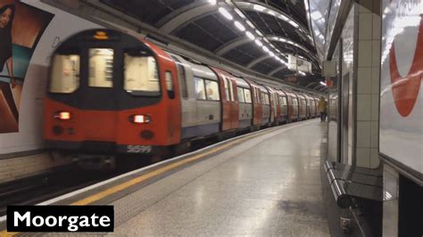 Moorgate Northern Line London Underground 1995 Tube Stock YouTube