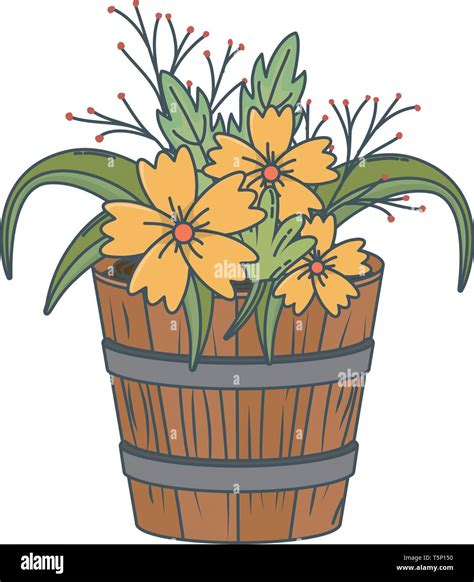 Flower Pot Cartoon