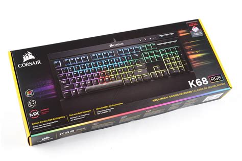 Corsair K68 RGB 開箱試用，防塵、防潑水 RGB 燈光機械式鍵盤 | XFastest News
