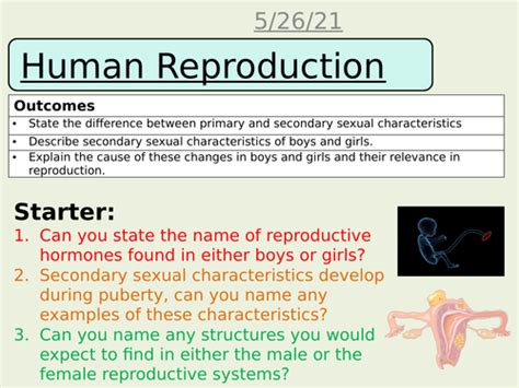 Human Reproduction Aqa Science Trilogy Biology Gcse Teaching Resources