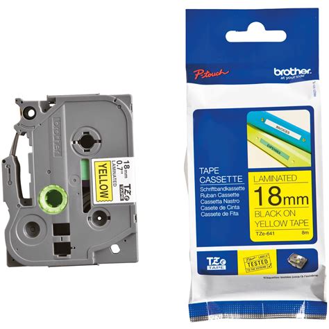 Brother TZE-641 18mm Black on Yellow tape in Kenya | Tetop -Shop online