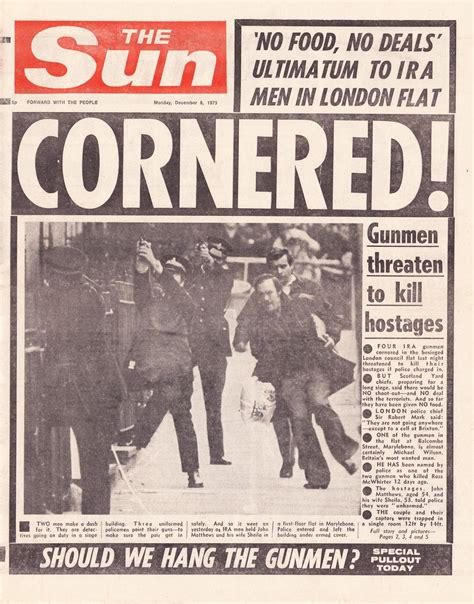 Hold The Front Page: Balcombe Street Siege