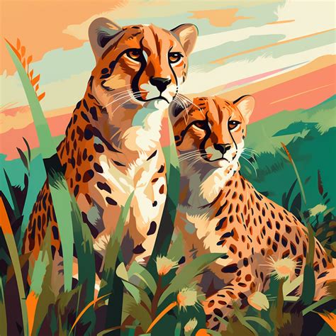 Cheetah Jungle Cat Art Print Free Stock Photo - Public Domain Pictures
