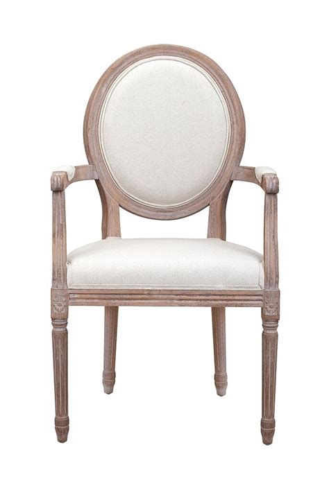 Стул с подлокотниками мягкий бежевый Volker Arm Oak - купить за 32000 ...