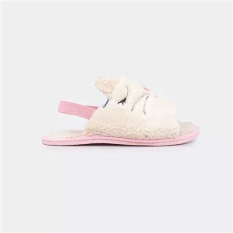 Chinelo Pantufa Fluffy Gatinha Nude E Rosa Glace Parcelamento Sem Juros