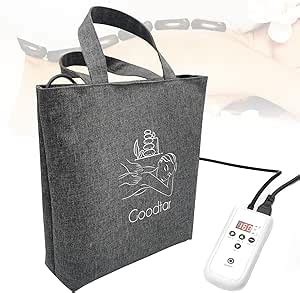 Amazon Goodtar Hot Stone Massage Warmer Digital Controller Stone Heating Bag Portable