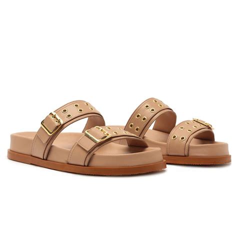 Papete Tira Dupla Fivelas Anacapri Nude