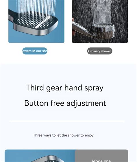 Adjustable Square Thermostatic Brass Hot And Cold Bathroom Led Light Shower Piano Key Shower