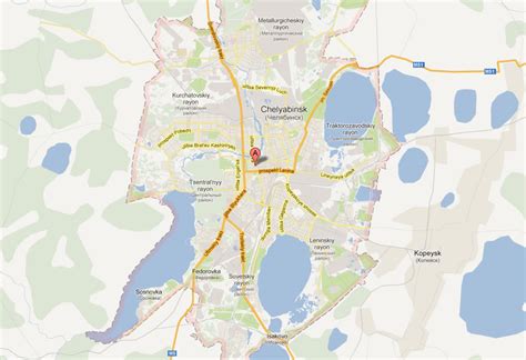 chelyabinsk map russia