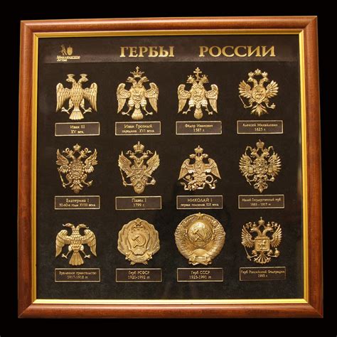 Каталог Панно "Гербы России" от магазина Бизнес подарки+