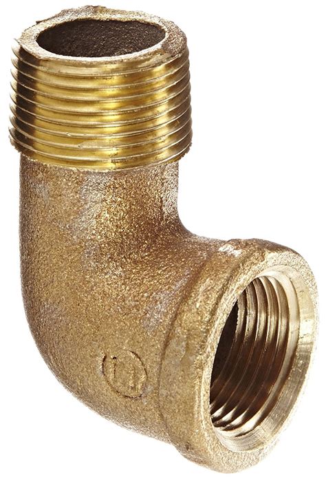 38116 Red Brass Pipe Fitting 90 Degree Street Elbow 34 Female X 34 Male Red Brass Pipe