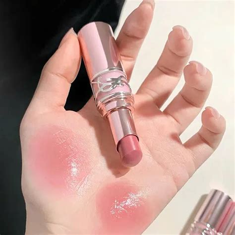 Set 2 Son Dưỡng Yves Saint Laurent YSL Candy Glow YSL 44B Nude Lavalliere 1B Pink Sunrise