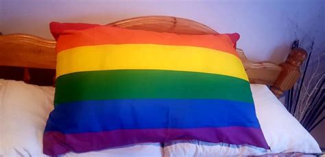 Large Gay Pride Flag Pillow Cover Etsy