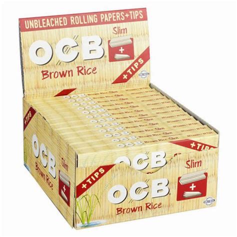 OCB Unbleached Rolling Brown Rice Paper Slim S O Wholesale