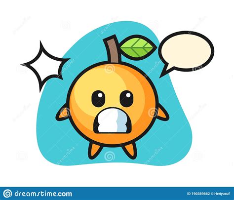 Orange Shocked Emoji Vector Illustration 87320642