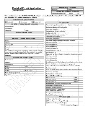 Fillable Online Cbs State Or Pendleton Or Electrical Permit Application