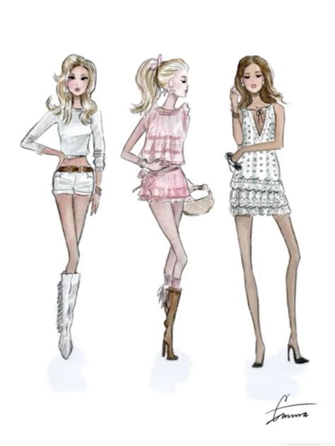 Fashion Sketch Lookbook By Emmzonn In 2024 Vintage Fashion Sketches