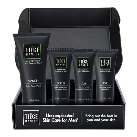 Amazon.com: Tiege Hanley Men’s Skin Care Set, Essential Routine (System