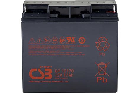 Аккумулятор для ИБП CSB GP12170 B3 12В, 17 Ач УТ-00000089 - выгодная ...