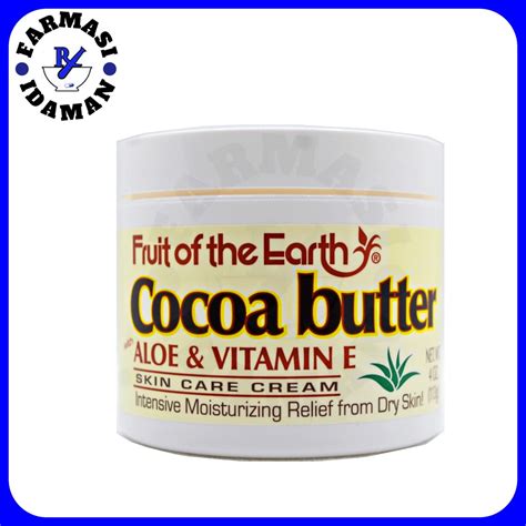 Fruit Of The Earth Cocoa Butter Aloe And Vitamin E Skin Care Cream 113g Shopee Malaysia