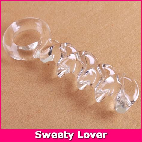 Glass Dildo New Spiral Shape Pyrex Crystal G Spot Penis Glass Anal Dildo For Men And Women