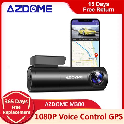 Azdome M Car Dvr Voice Control Dash Cam P Wifi Dashcams Hidden