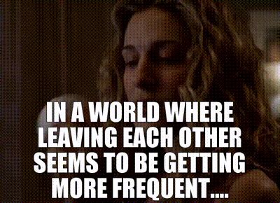 YARN In A World Where Leaving Each Other Seems To Be Getting More Frequent Sex And The