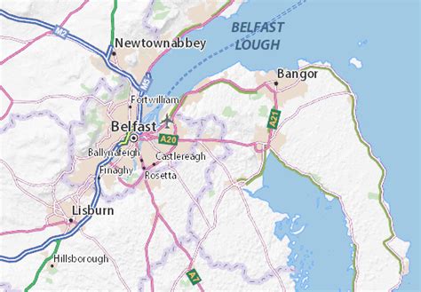 michelin belfast map viamichelin