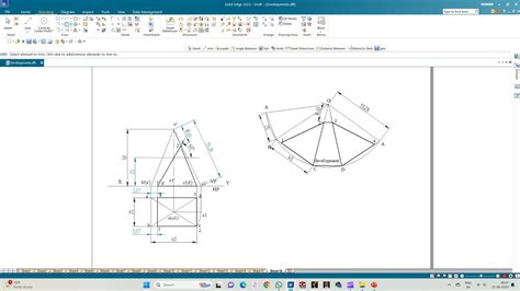 Development Of Lateral Surfaces Of Solids Rectangular Pyramid YouTube