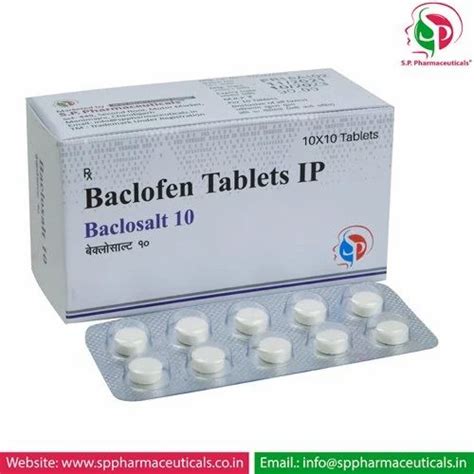 Baclofen XL 10 MG Tablets Packaging Type 10x10 Blister At Rs 900 Box