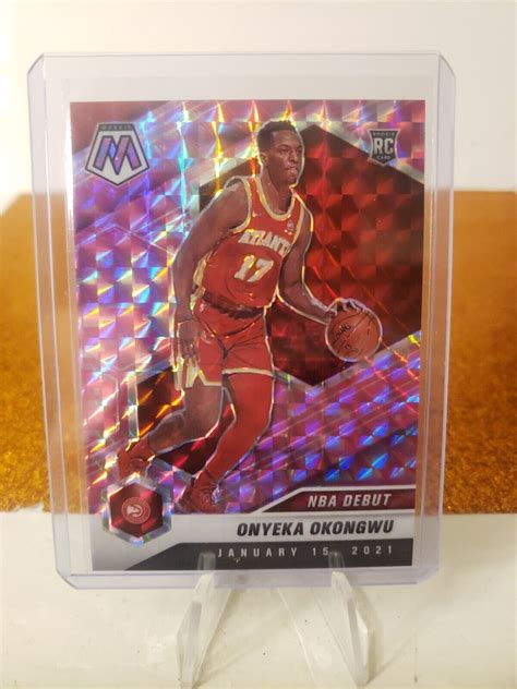 2020 21 Panini Mosaic Onyeka Okongwu NBA Debut 274 Pink Camo Prizm RC