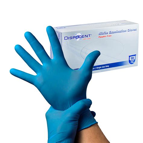 Dispodent, Перчатки (L) голубые, 50 пар/уп. для маникюра купить в ...