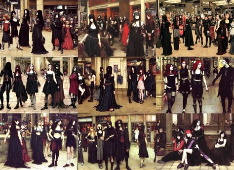 Some Goths Hanging Out At A Hot Topic Store In The Stable Diffusion OpenArt