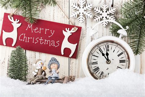 Rustic Merry Christmas Background