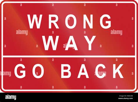 Wrong way go back sign hi-res stock photography and images - Alamy