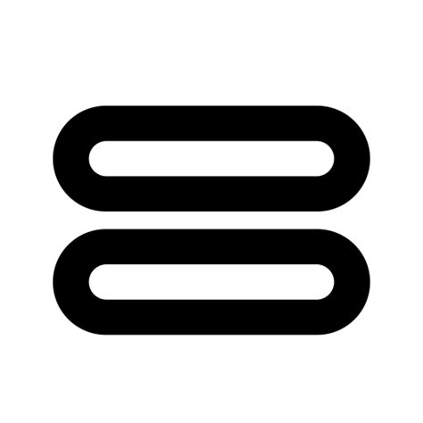 Mathematical Symbol Simple Design Basic Equation Equal Sign Icon Png