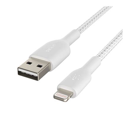 Belkin Boostcharge Braided Usb A To Lightning Cable 1m White