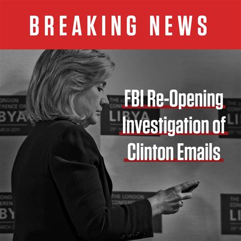 GOP on Twitter: "BREAKING NEWS: The FBI is re-opening their ...