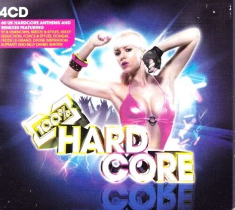 100 HARDCORE 4 X CDS 60 UNMIXED TRACKS HAPPY HARDCORE RAVE