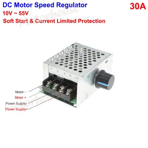 DC12V 48V 18V 24V 36V 30A PWM DC Motor Speed Controller Switch Varible