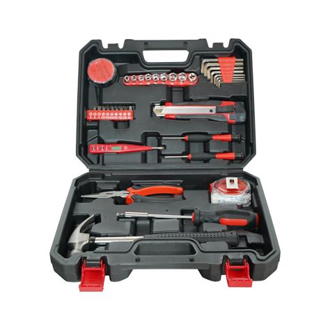 Hand Tool Set General Household Hand Tool Kit With Plastic Storage Case