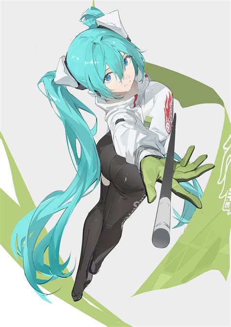 Yeyuanqianqianqian Goodsmile Racing Vocaloid Hatsune Miku Racing Miku Ass Bodysuit Sketch